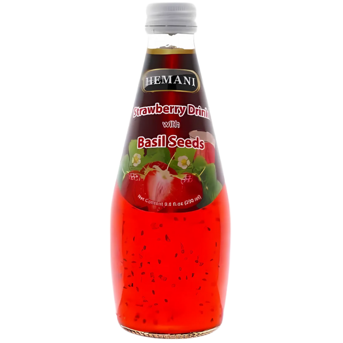 Basil Seed Drink With Strawberry Flavor 290ml - Hemani