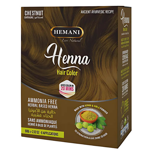 Chestnut Henna Hair Color 60g - Hemani